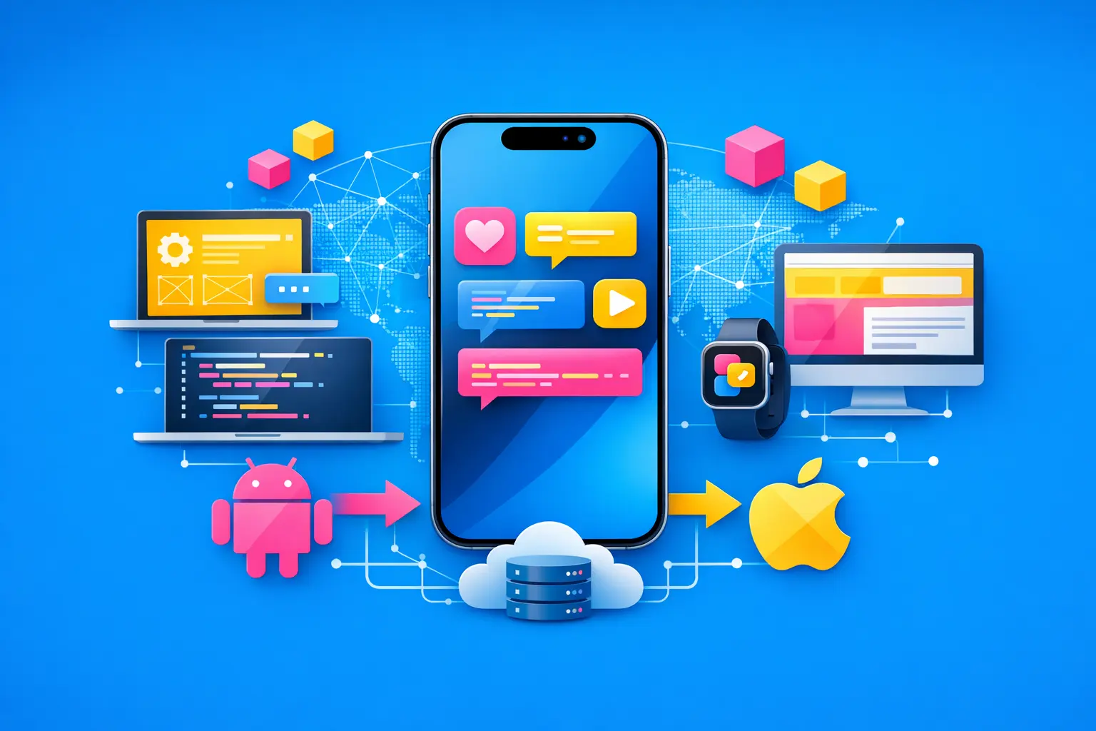 Société experte en développement d’application multiplateforme Flutter ou React Native