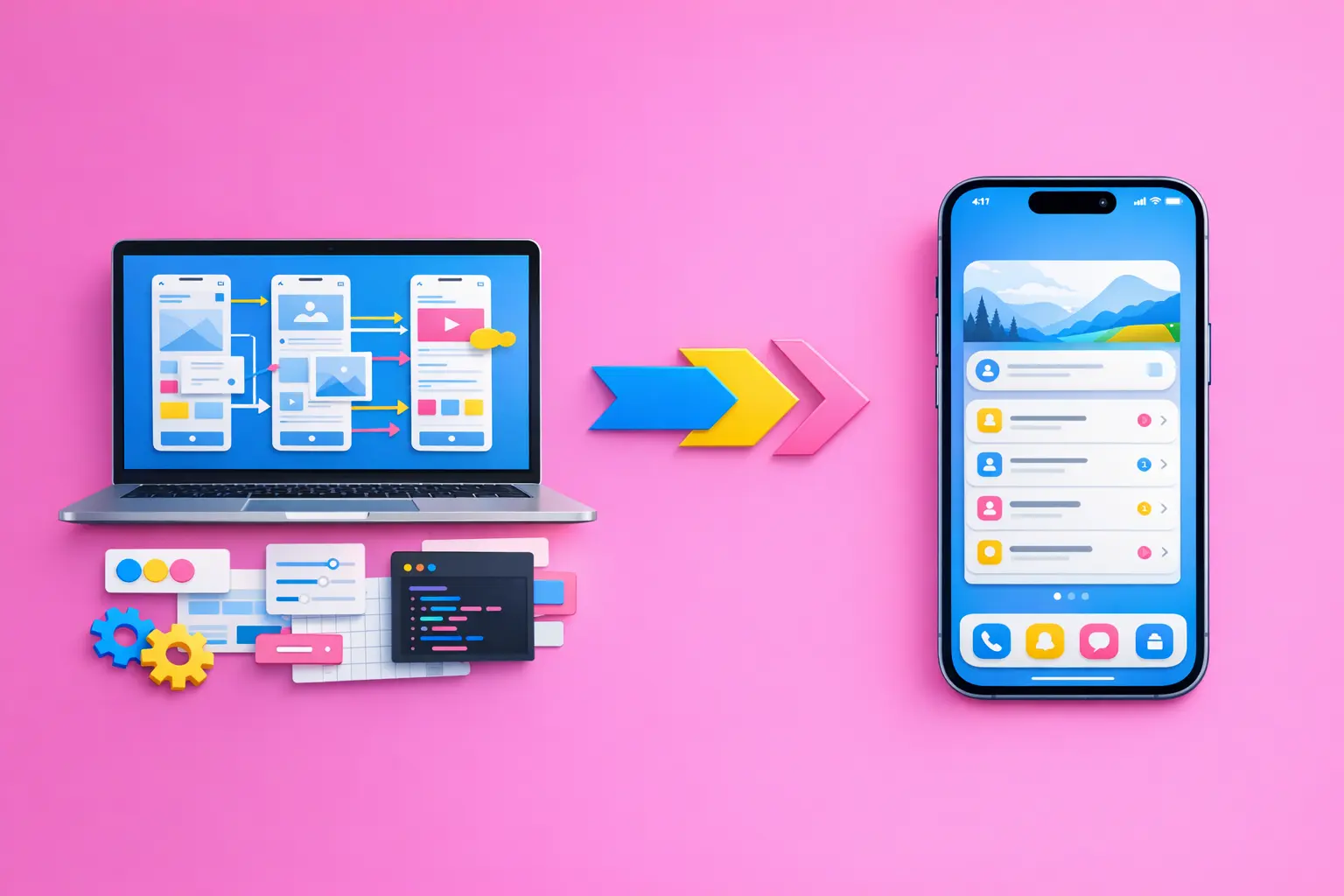 Société pour transformer un prototype Figma en application mobile