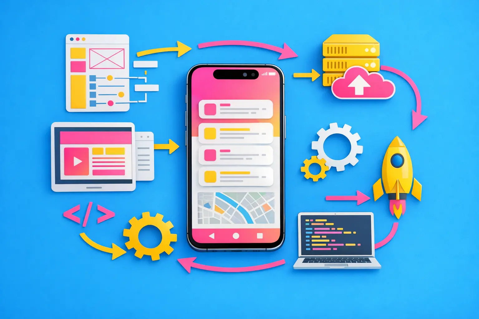 Accompagnement complet de la conception au déploiement d’une app