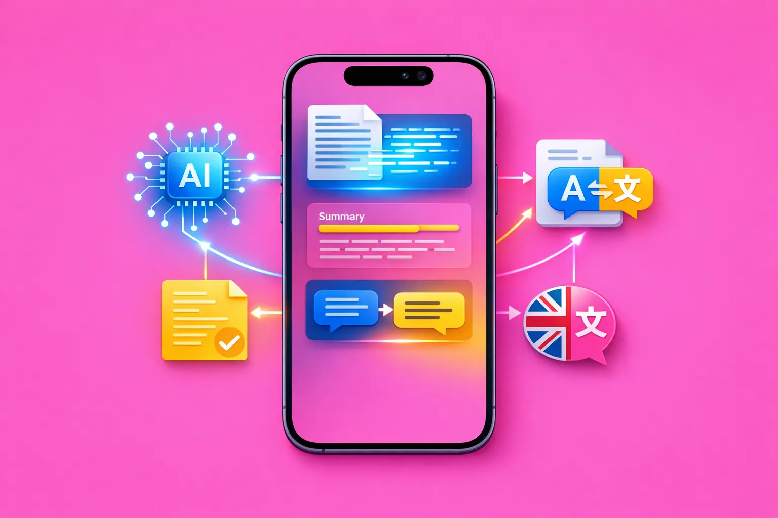 Génération de contenu dans une app : quand l'IA rédige, résume et traduit à la place de l'utilisateur