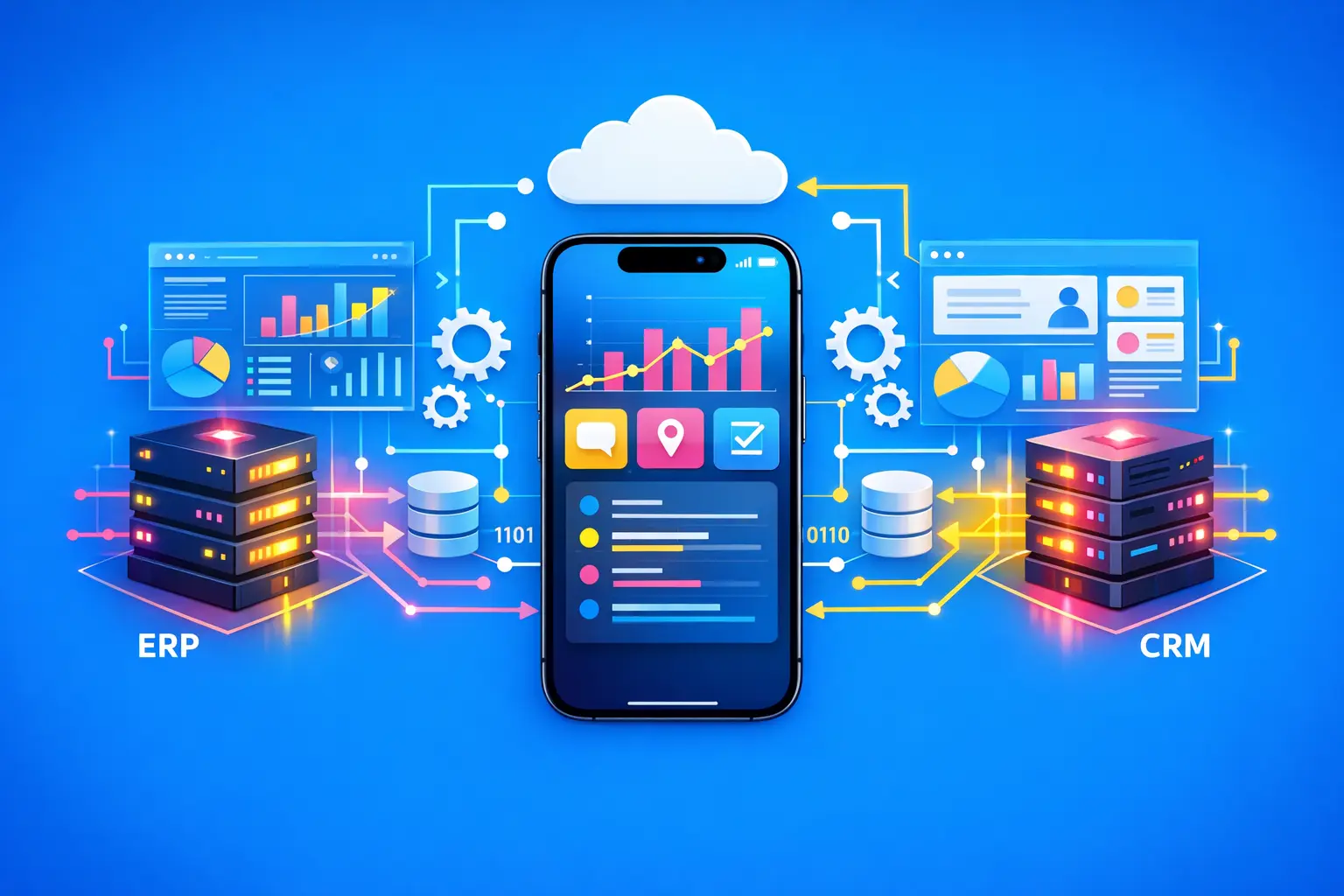 Agence de développement d’application mobile connectée à un ERP ou CRM