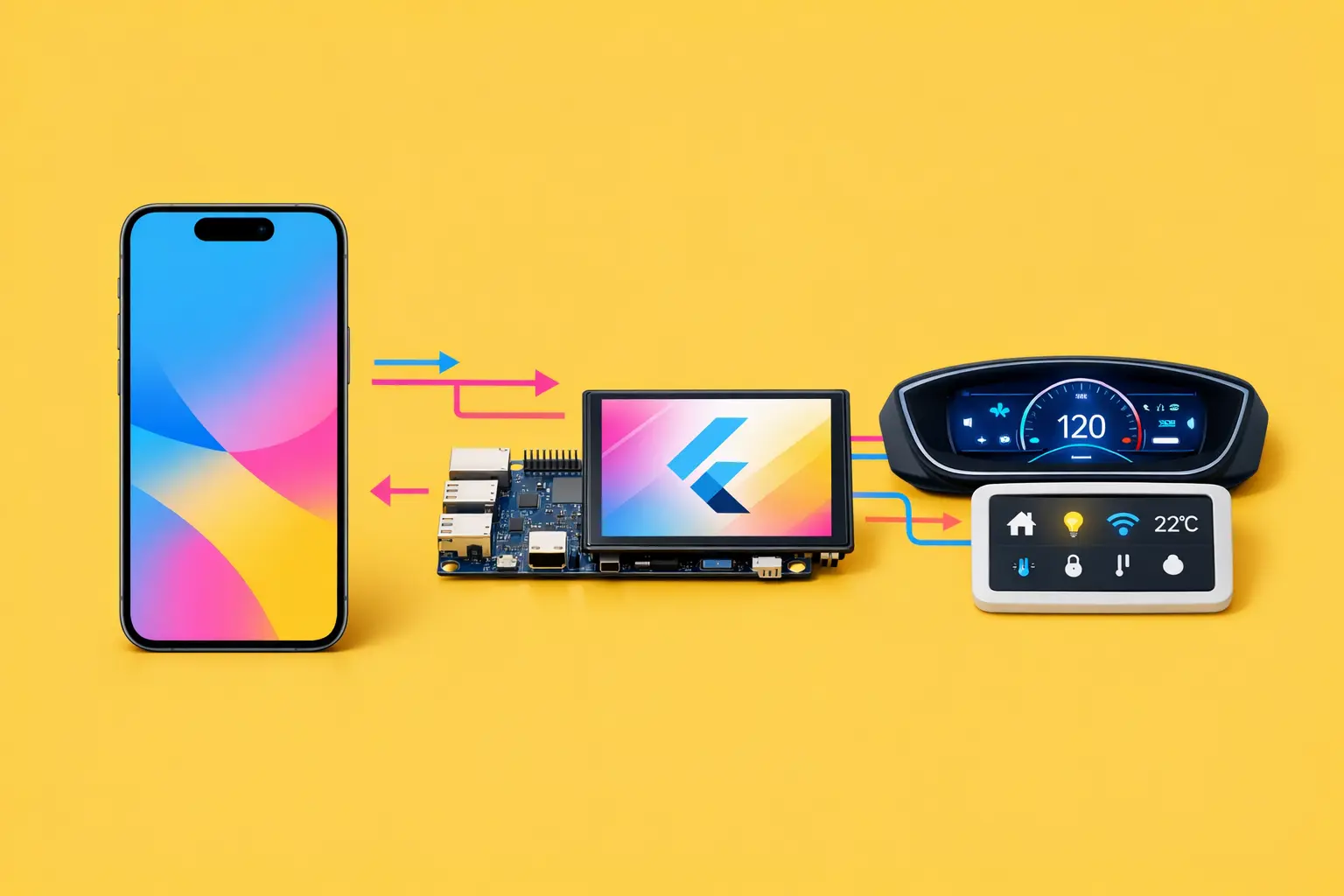Flutter en dehors du smartphone : déployer sur du matériel embarqué