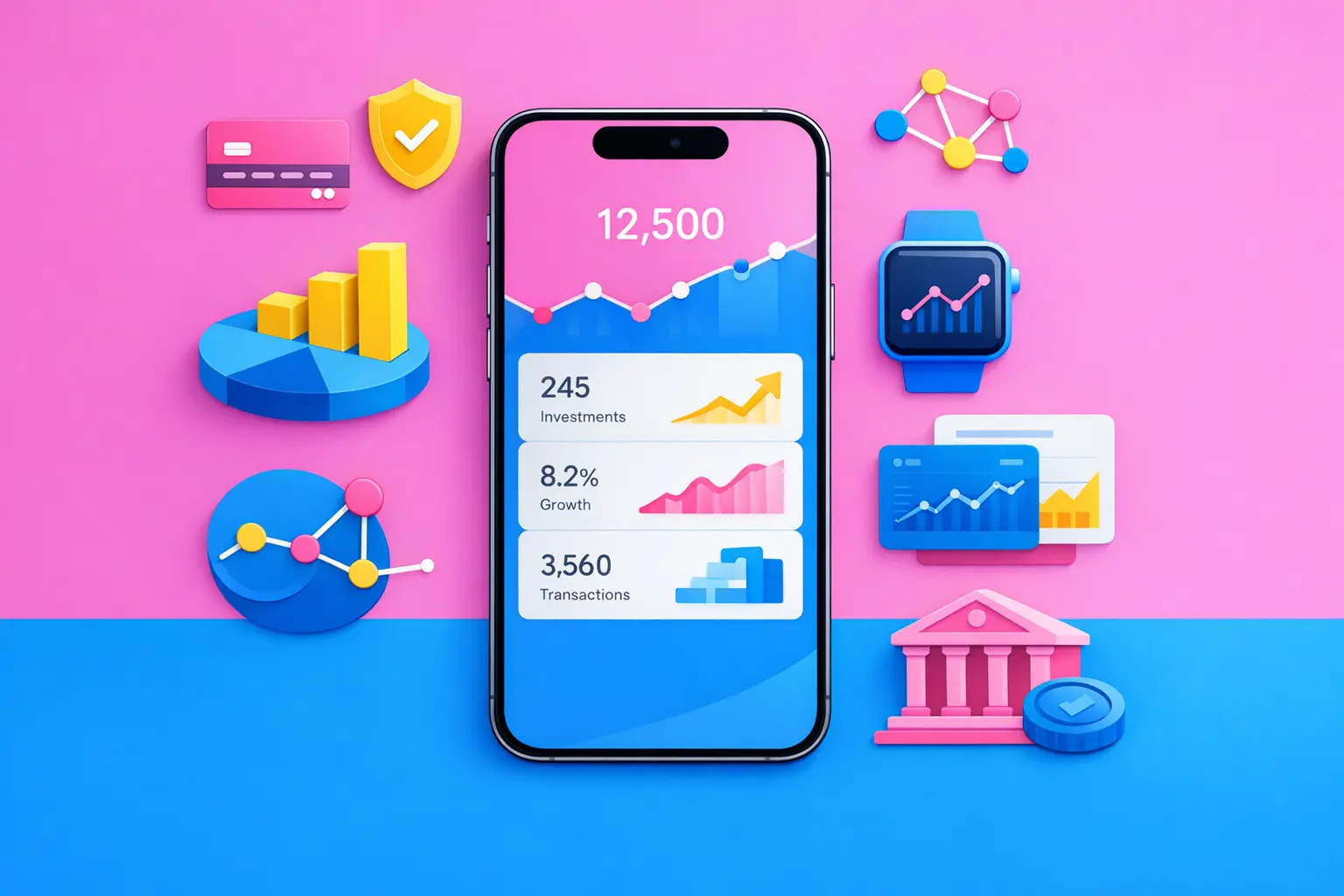 Agence mobile pour la finance / fintech