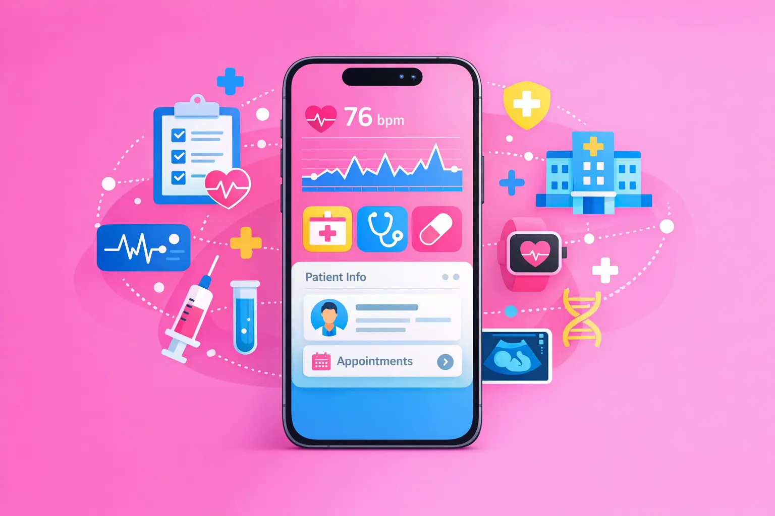 Développement d’application mobile pour établissement médical