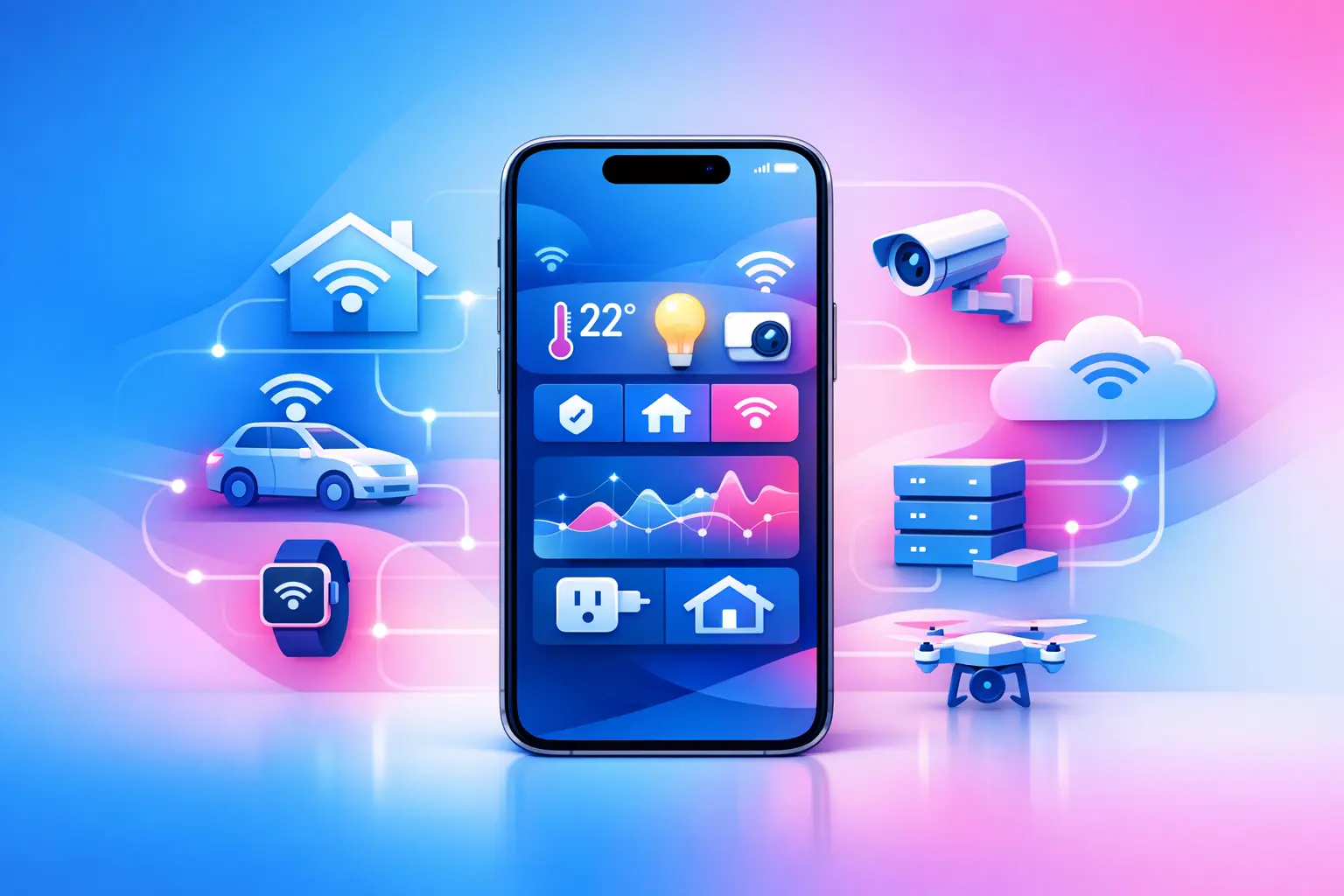 Agence création application mobile IoT (Internet des Objets)